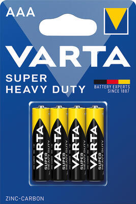 Bat.Varta Super Heavy duty bl. R03/4,AAA