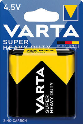 Bat.Varta Super Heavy duty  bl. 3R12 plochá