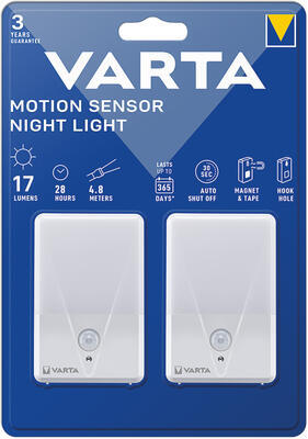 Svít.Varta Motion Sensor Night Light 2pack  (RP 4,20 Kč)