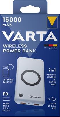 Nab. mobilní Varta Powerb. Wireless 15000 mAh  (RP 2,90 Kč)