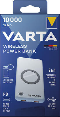 Power bank Varta Wireless 10 000 mAh (RP 2,90 Kč) - 1