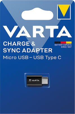 Adaptér Varta Micro USB - USB typ C  (RP 0,90 Kč)